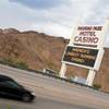The marquee of the Railroad Pass Hotel and Casino stands along the highway Friday, July 29, 2011. 